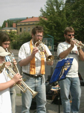 Mit Trompete